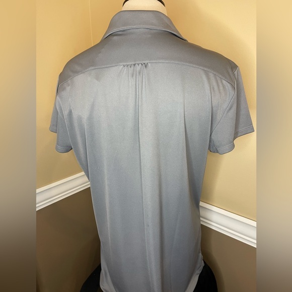NWT ADIDAS Pinehurst Golf Grey Polka Dot Moisture Wick Short Sleeve Polo Size XL - Picture 3 of 9